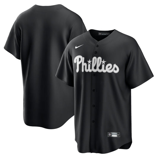Men's Philadelphia Phillies Black Lights Out Replica Jersey