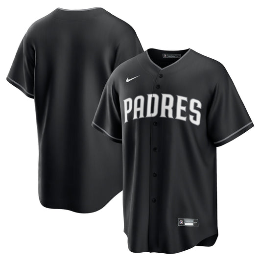 Men's San Diego Padres Black Lights Out Replica Jersey