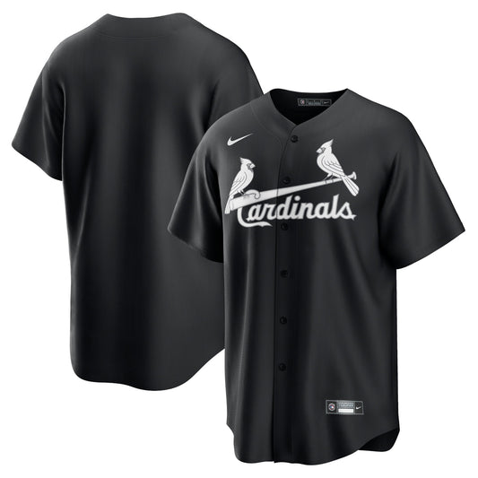 Men's St. Louis Cardinals Black Lights Out Replica Jersey