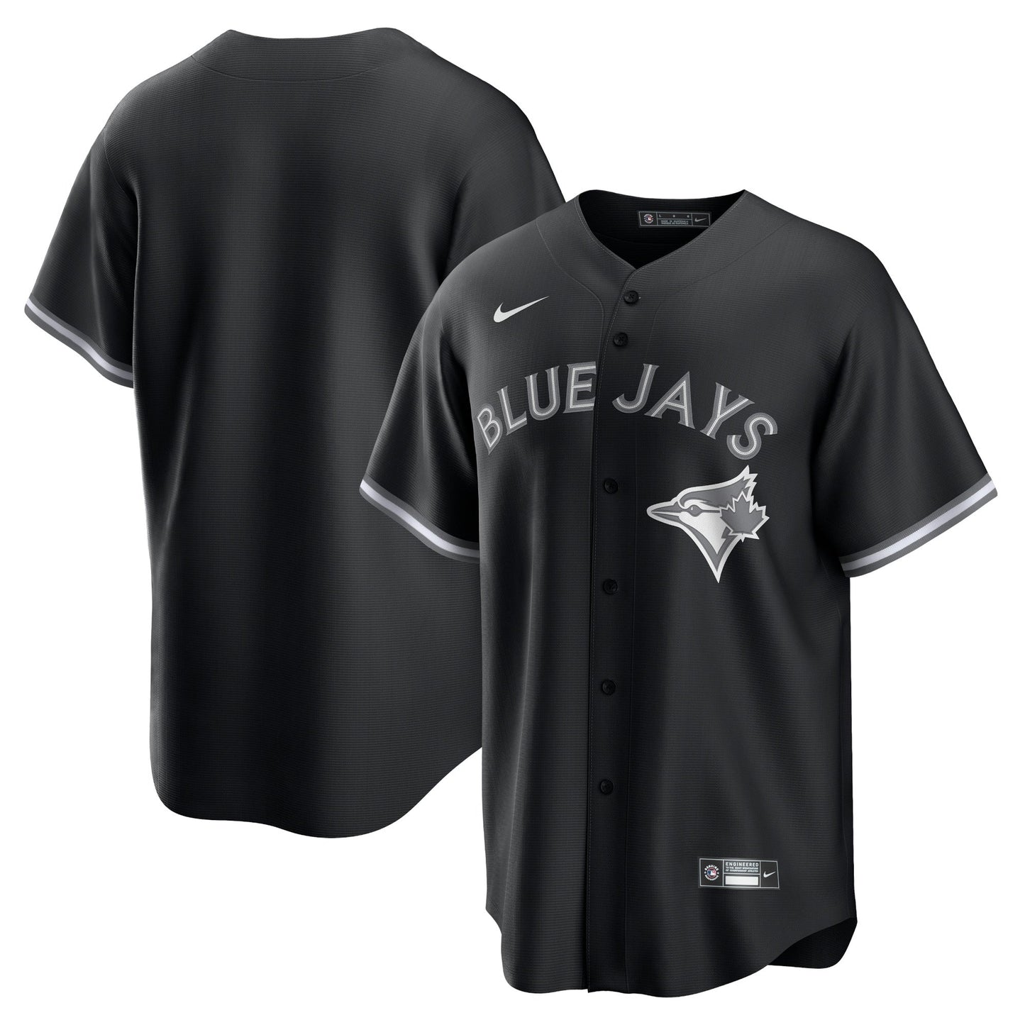 Men's Toronto Blue Jays Black Lights Out Replica Jersey