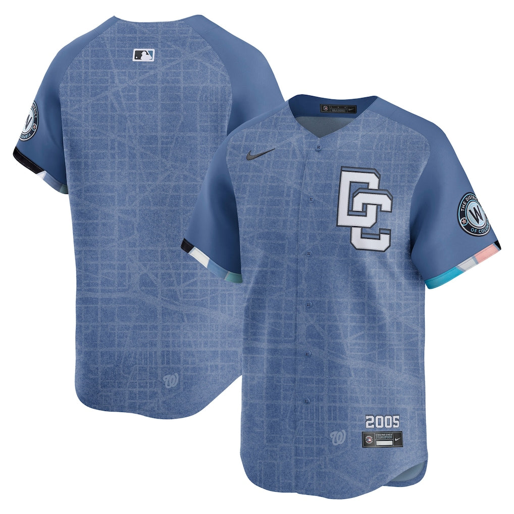 Men's Washington Nationals Blue 2025 City Connect  Jersey