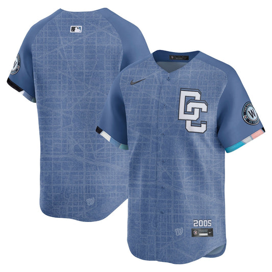 Men's Washington Nationals Blue 2025 City Connect  Jersey