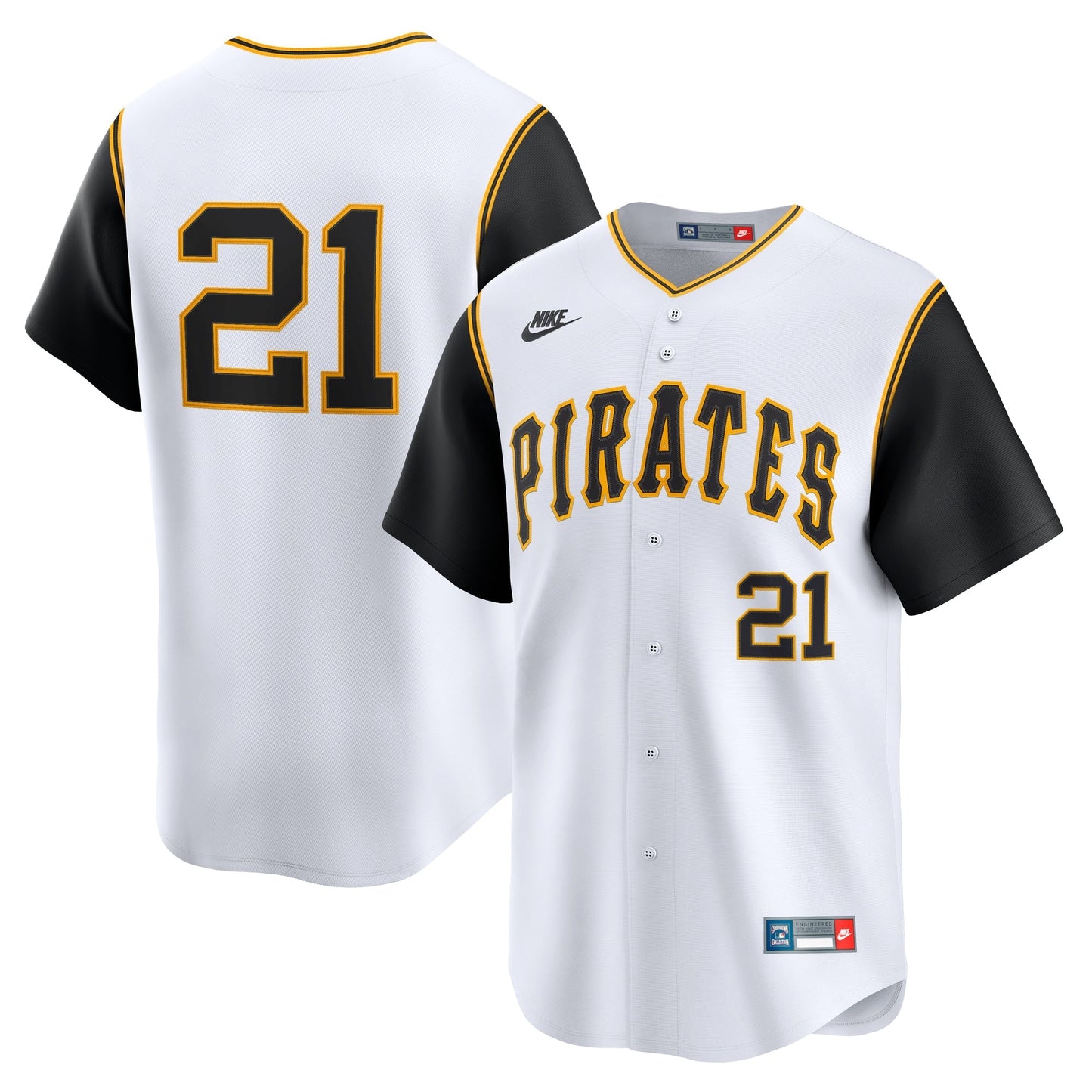 Men's Pittsburgh Pirates Roberto Clemente White Cooperstown Collection Jersey