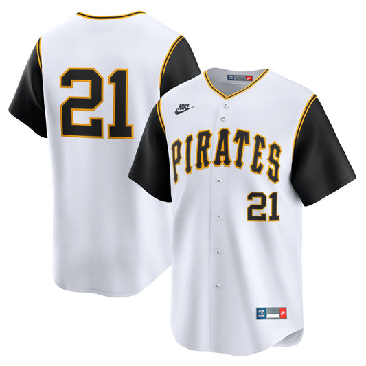 Men's Pittsburgh Pirates Roberto Clemente White Cooperstown Collection Jersey
