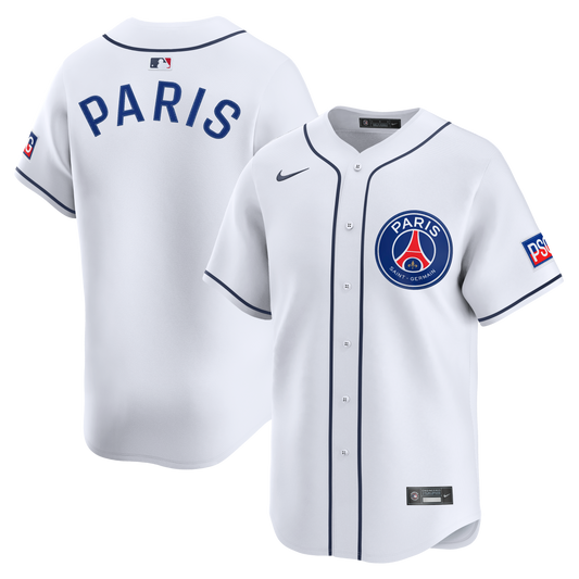 Men's Paris Saint-Germain White 2025 Soccer x Baseball Jersey