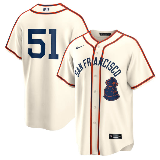 Men's San Francisco Giants Jung Hoo Lee Cream 2024 Rickwood Classic Player Jersey
